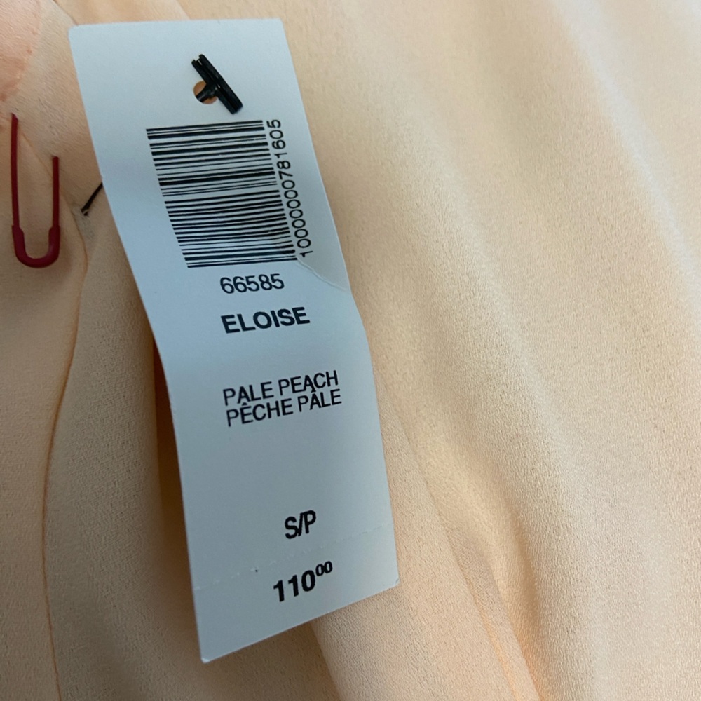 NWT Aritzia Sunday Best Eloise Ruffle Dress in Pale Peach Size S - Picture 3 of 7